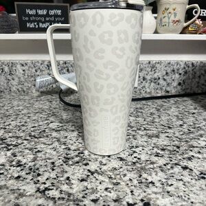 Brumate Toddy XL White Limestone leopard Tumbler 32 oz